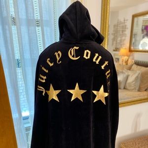 Juicy Couture Black Velour Cape